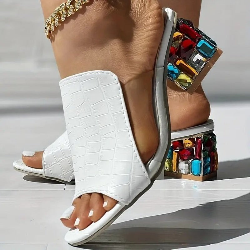 Marilyn™ | Comfort Rhinestone Heel Pump