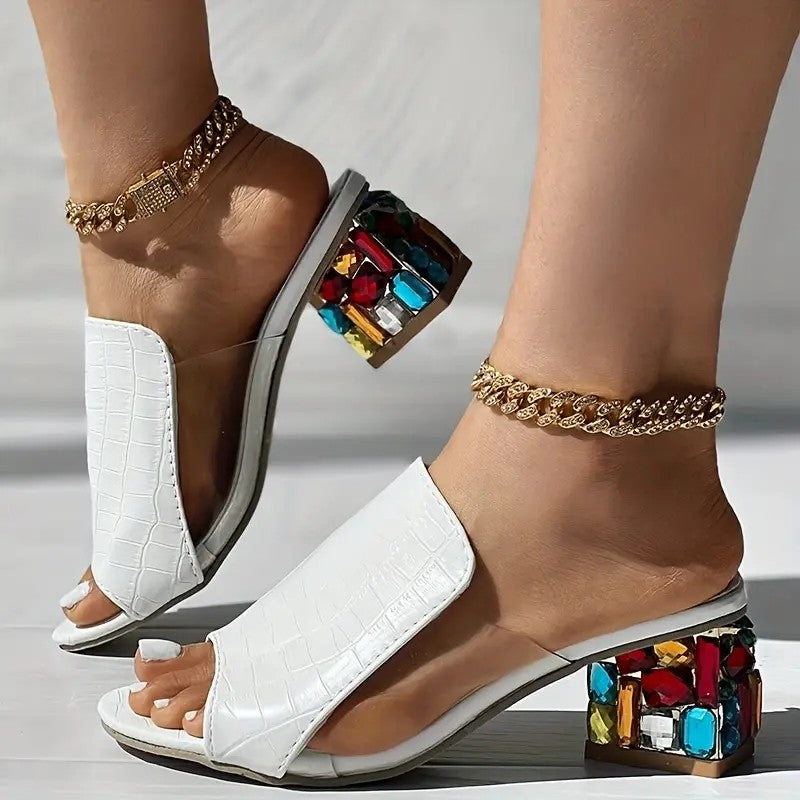 Marilyn™ | Comfort Rhinestone Heel Pump