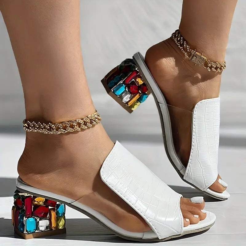 Marilyn™ | Comfort Rhinestone Heel Pump