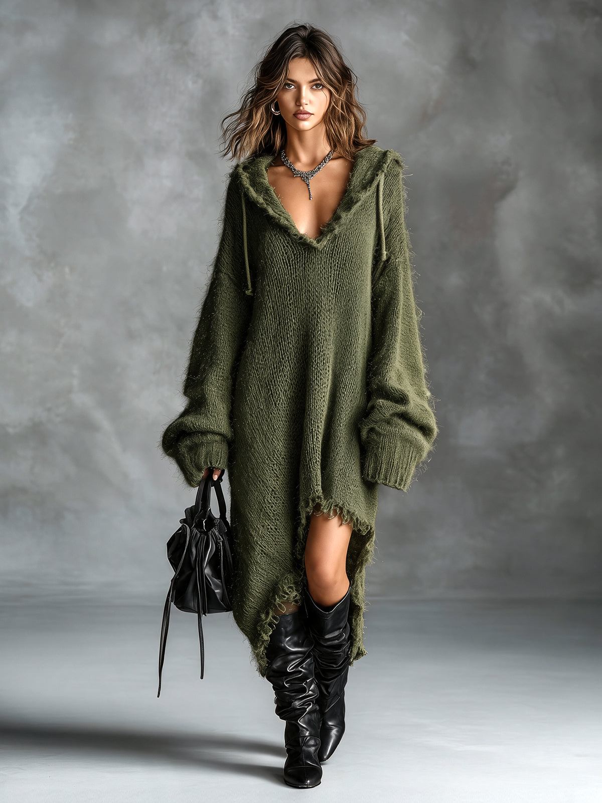 Hannah™ | Cozy Oversized Hooded Dress