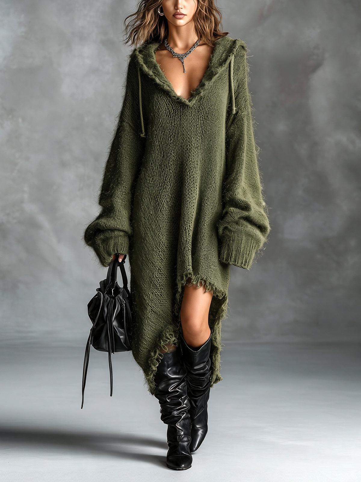 Hannah™ | Cozy Oversized Hooded Dress