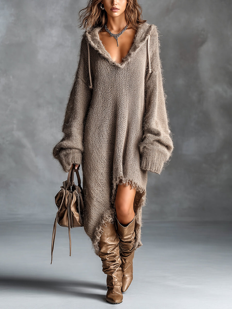 Hannah™ | Cozy Oversized Hooded Dress