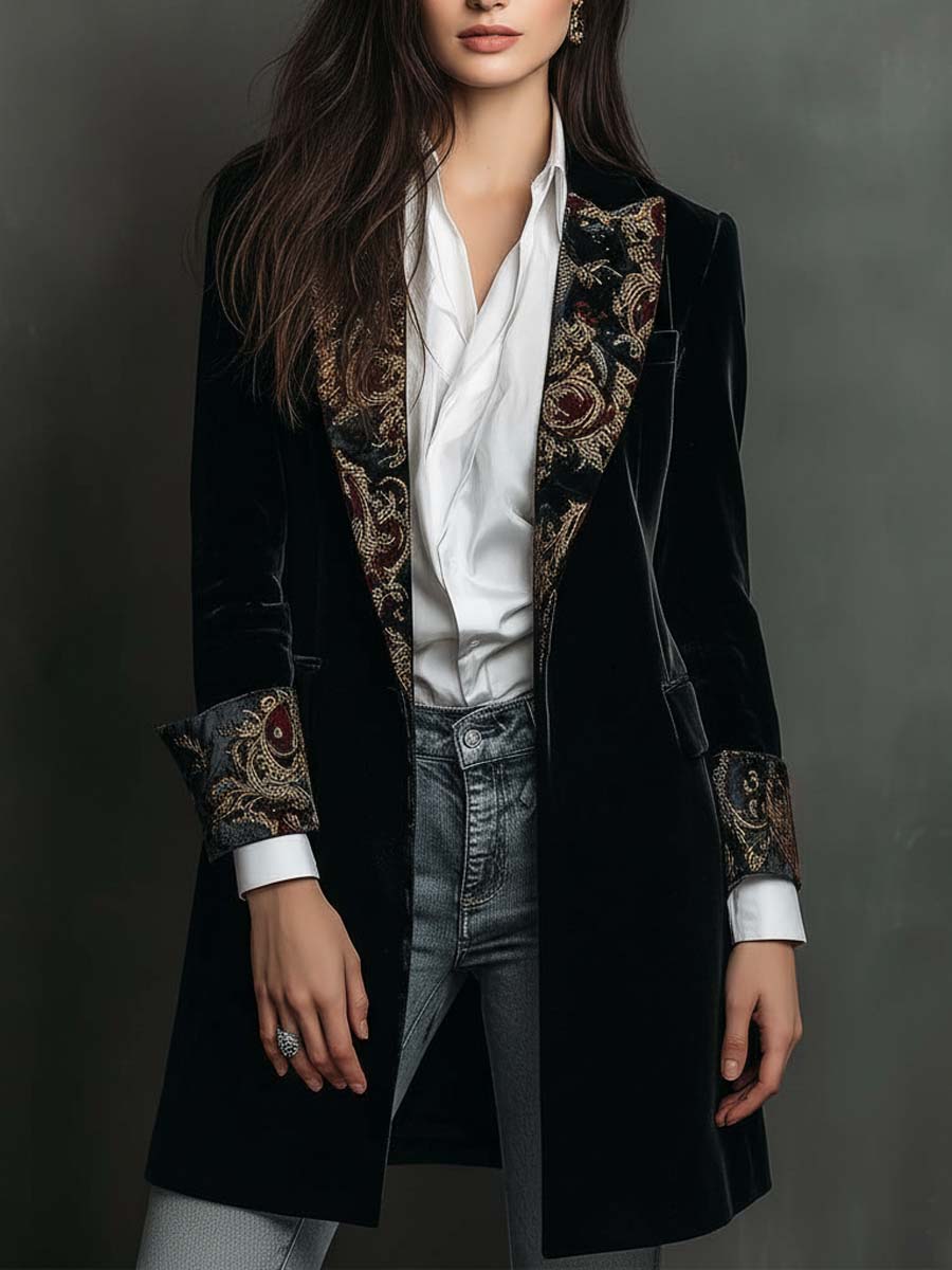 Catherine™ | Elegant Baroque Detail Blazer