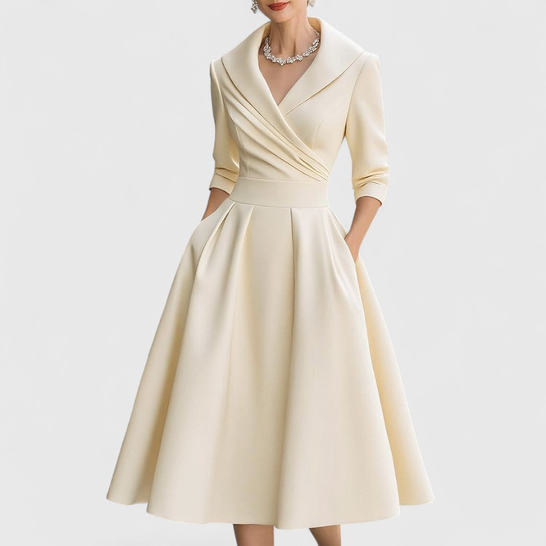 Teresa | Midi dress with an elegant cut and a flattering silhouette