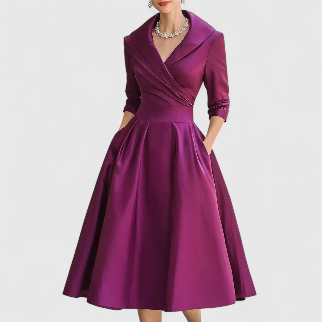 Teresa | Midi dress with an elegant cut and a flattering silhouette