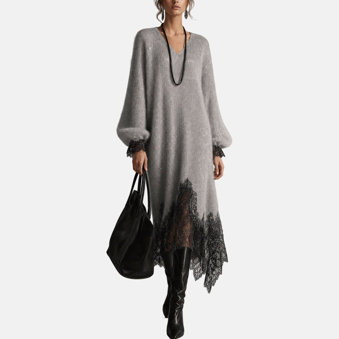 Michelle™ | Elegant Sparkle Knit Dress