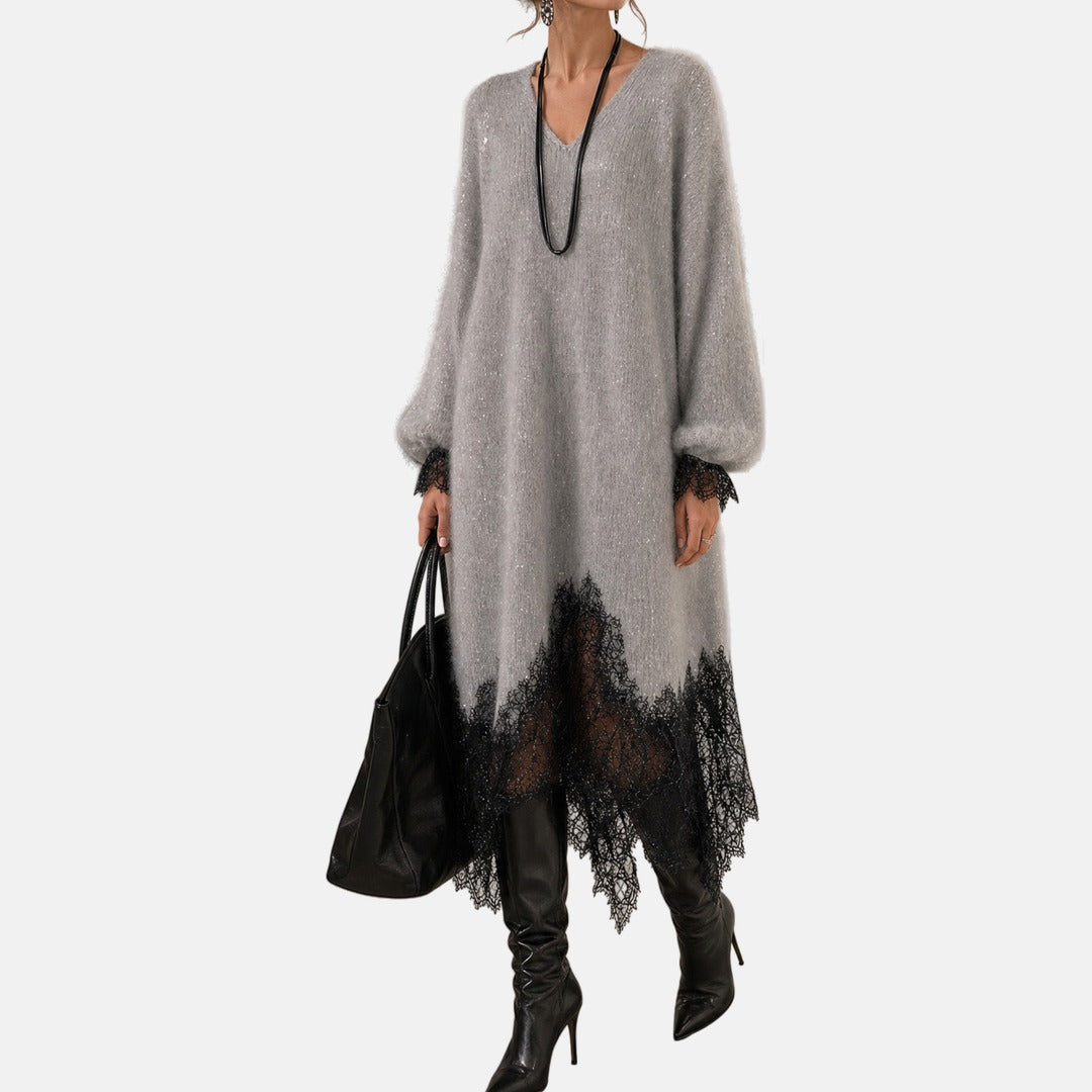 Michelle™ | Elegant Sparkle Knit Dress