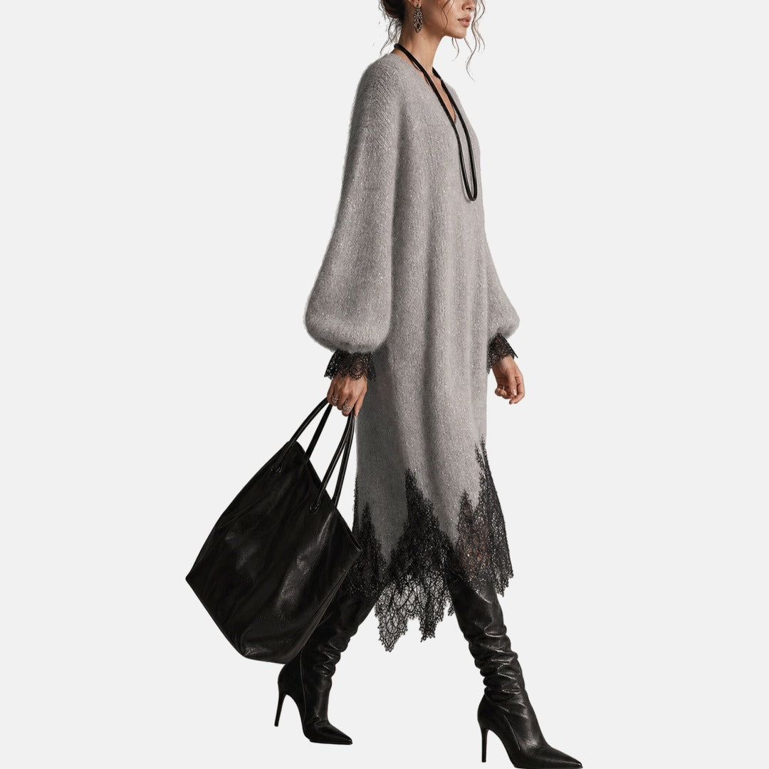 Michelle™ | Elegant Sparkle Knit Dress