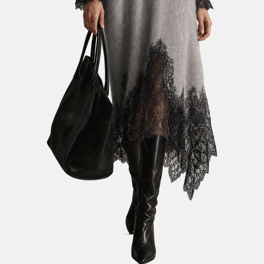 Michelle™ | Elegant Sparkle Knit Dress