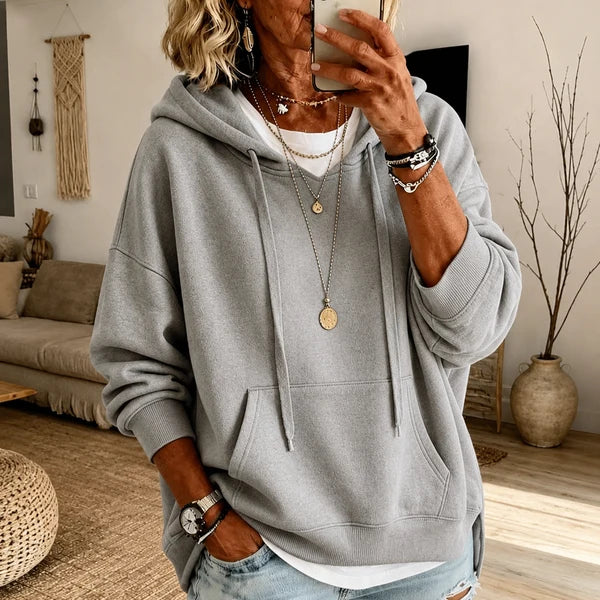 Maria | Charcoal Poncho Sweater