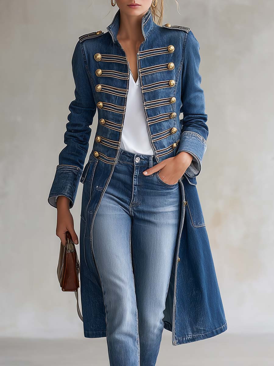 Jacqueline™ | Elegant Denim Coat