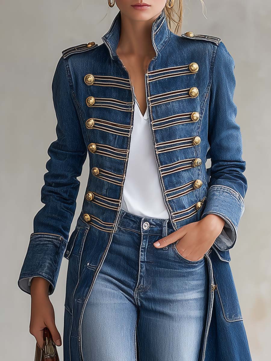 Jacqueline™ | Elegant Denim Coat