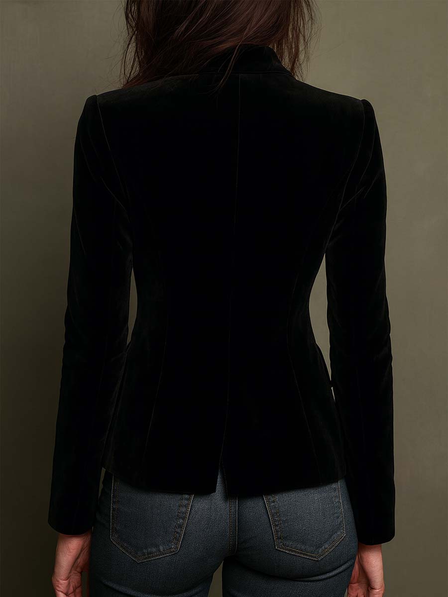 Giulia | Embroidered Blazer with Multicolored Flowers