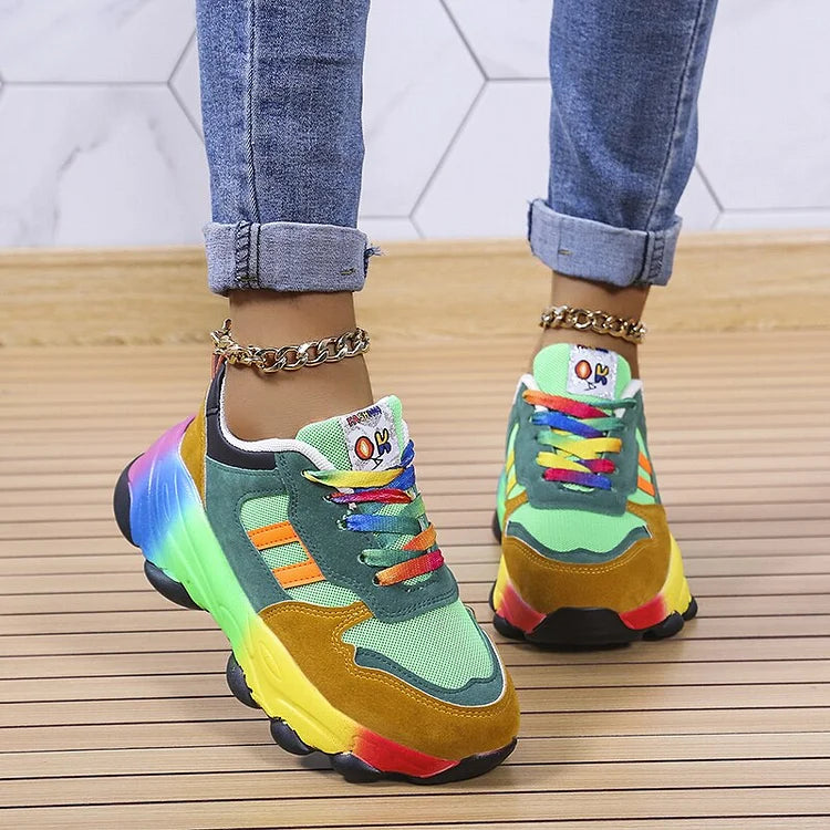 Isabel™ | Comfort Rainbow Sneaker