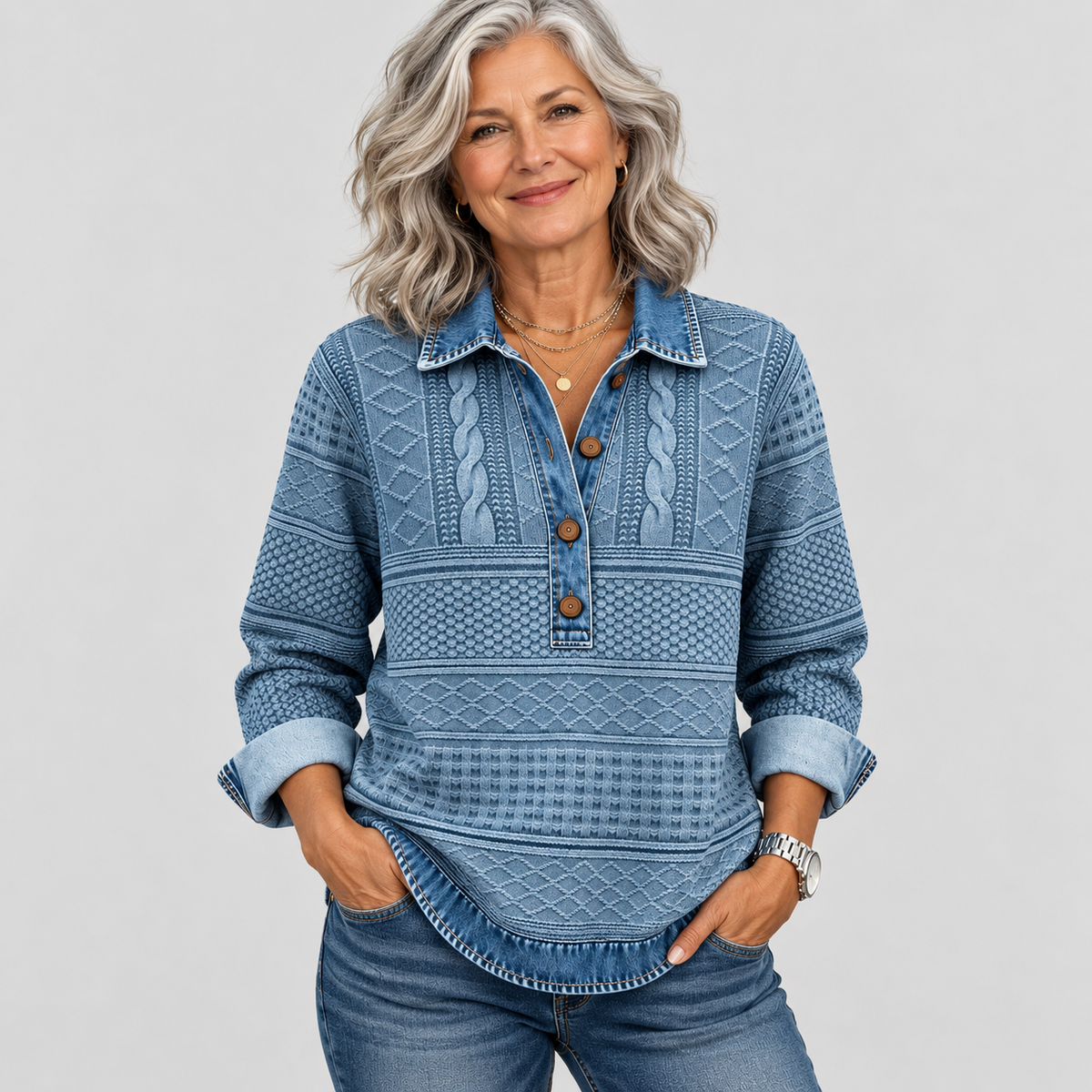 Azalea | Relaxed Cable Knit Sweater
