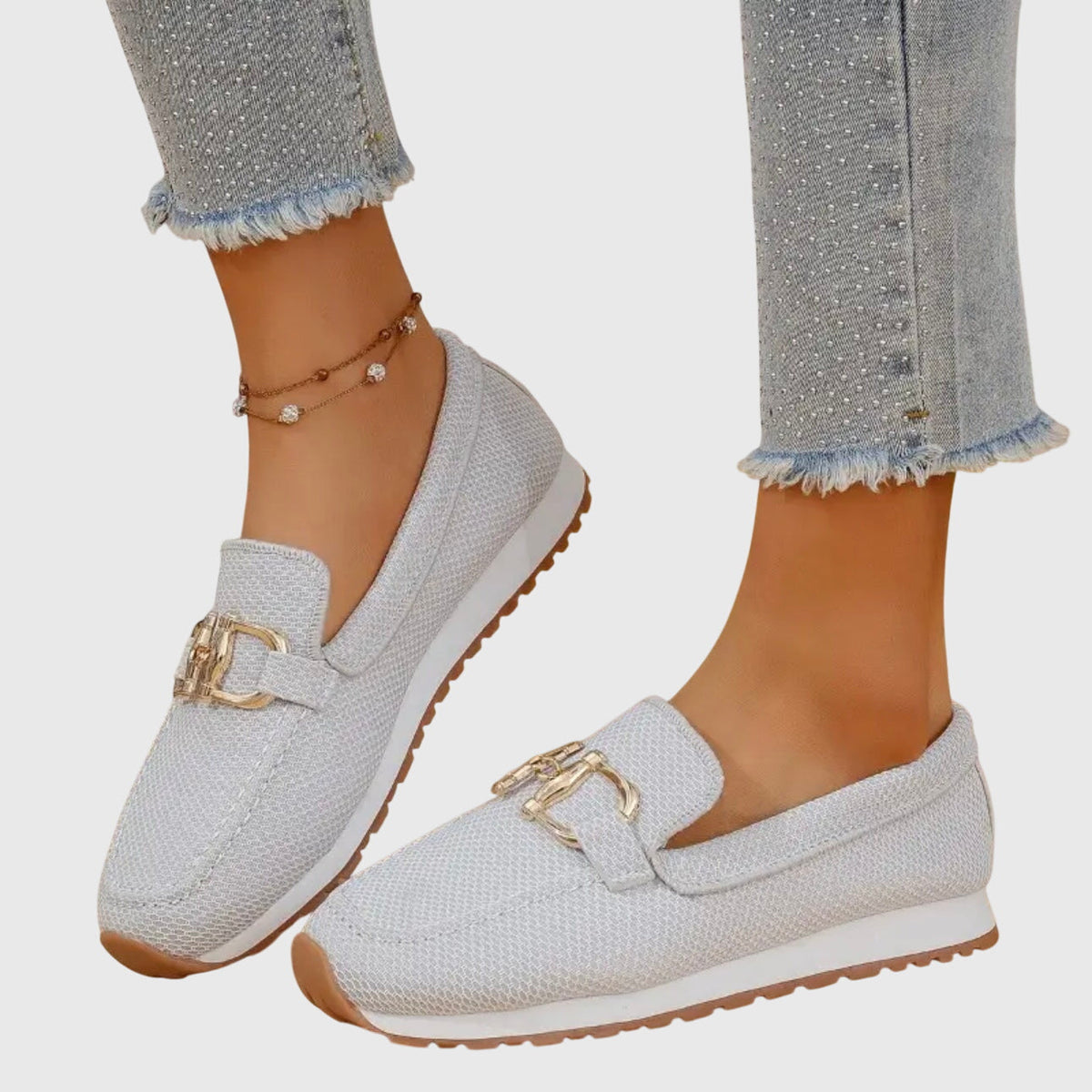 Laura | Comfort Gold Detail Loafer