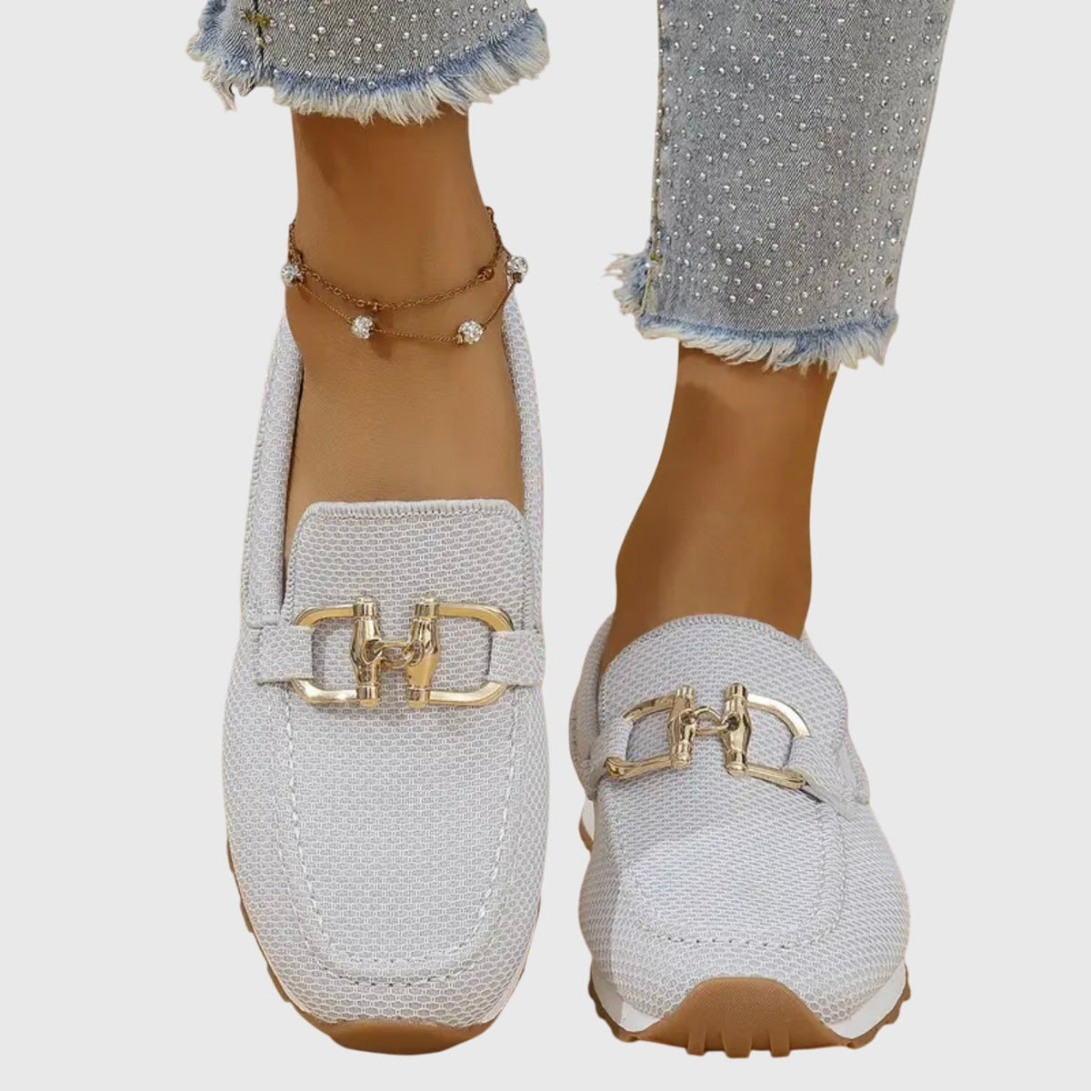 Laura | Comfort Gold Detail Loafer