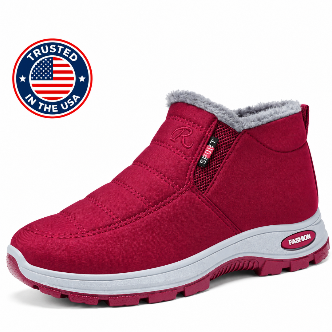 Gloria™ | Quilted Waterproof Slip-On Ankle Boots