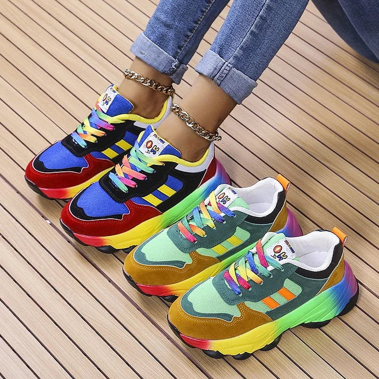 Isabel™ | Comfort Rainbow Sneaker