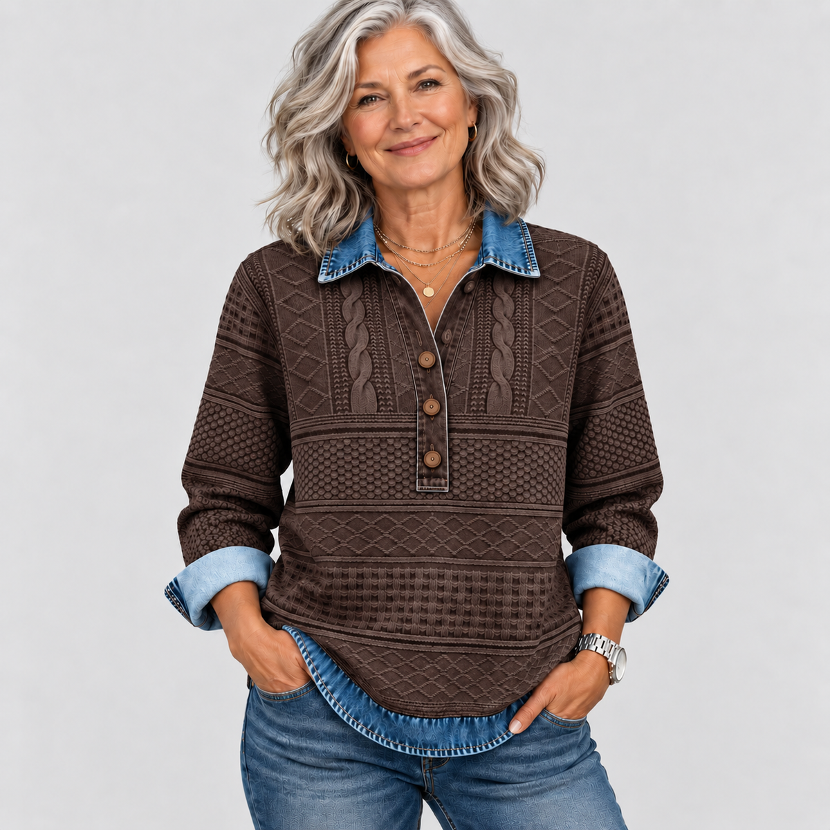 Azalea | Relaxed Cable Knit Sweater