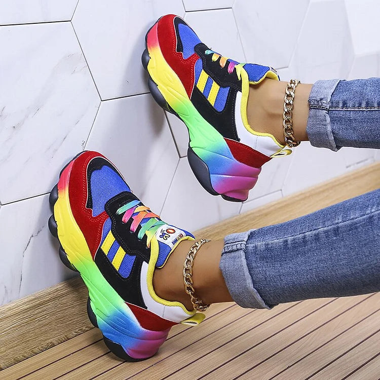 Isabel™ | Comfort Rainbow Sneaker