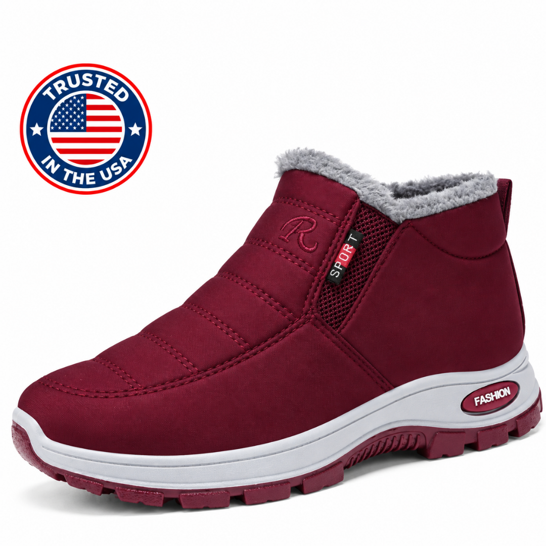 Gloria™ | Quilted Waterproof Slip-On Ankle Boots