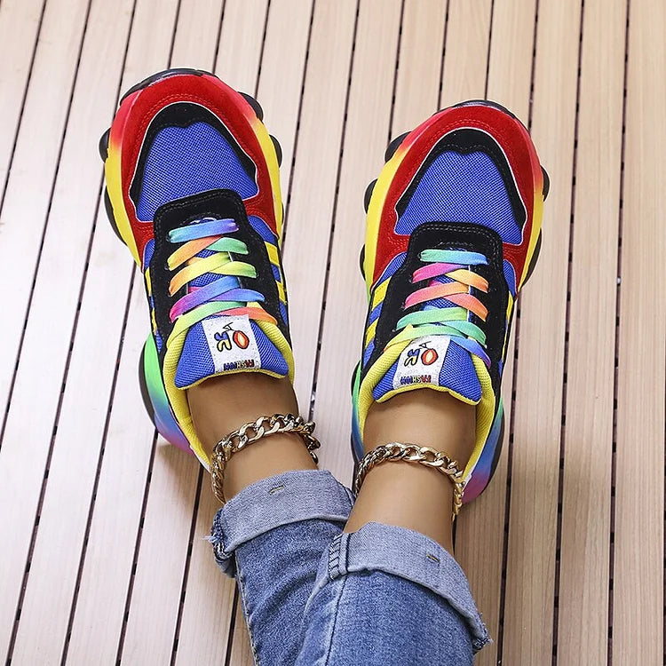 Isabel™ | Comfort Rainbow Sneaker