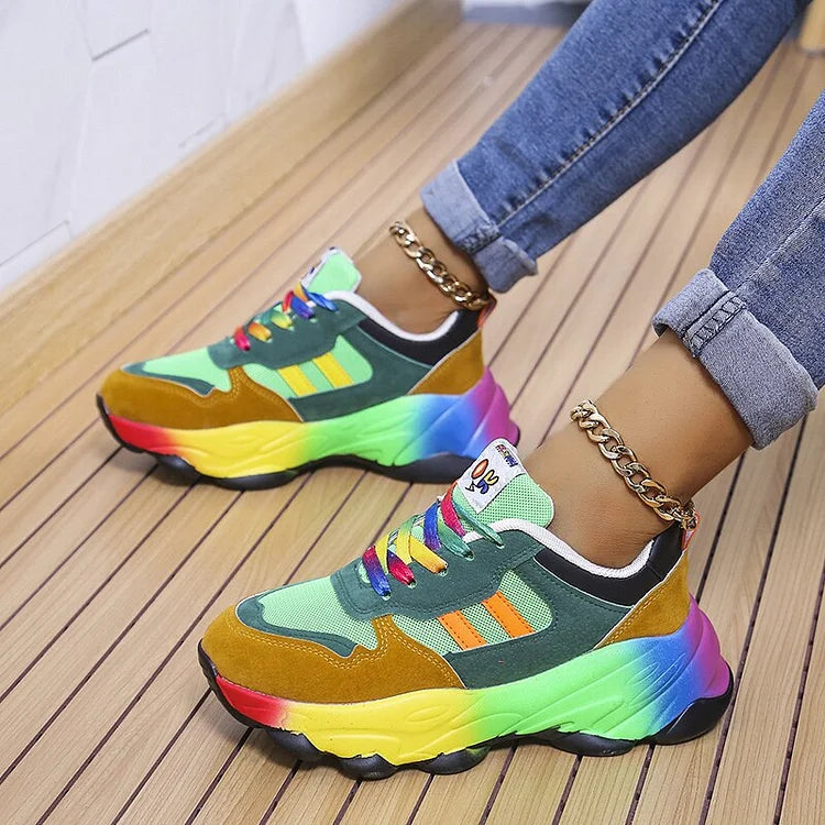 Isabel™ | Comfort Rainbow Sneaker