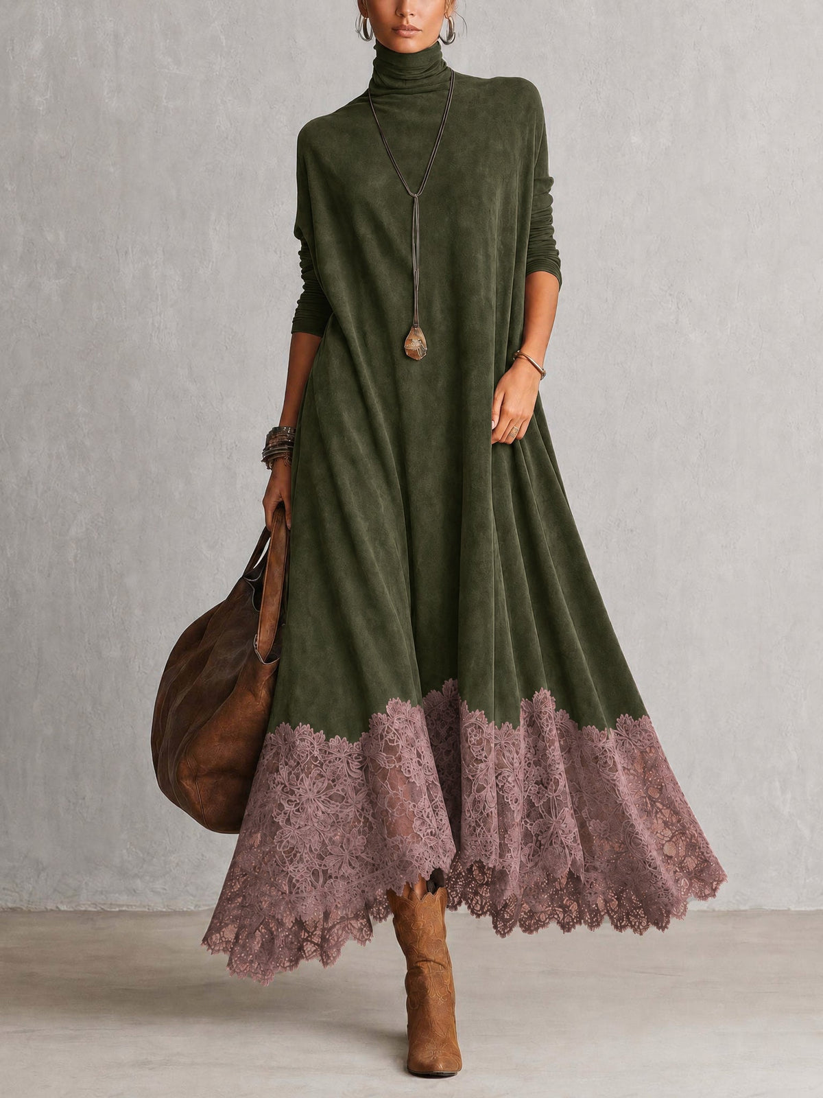 Charlotte™ | Elegant Lace Hem Maxi Dress