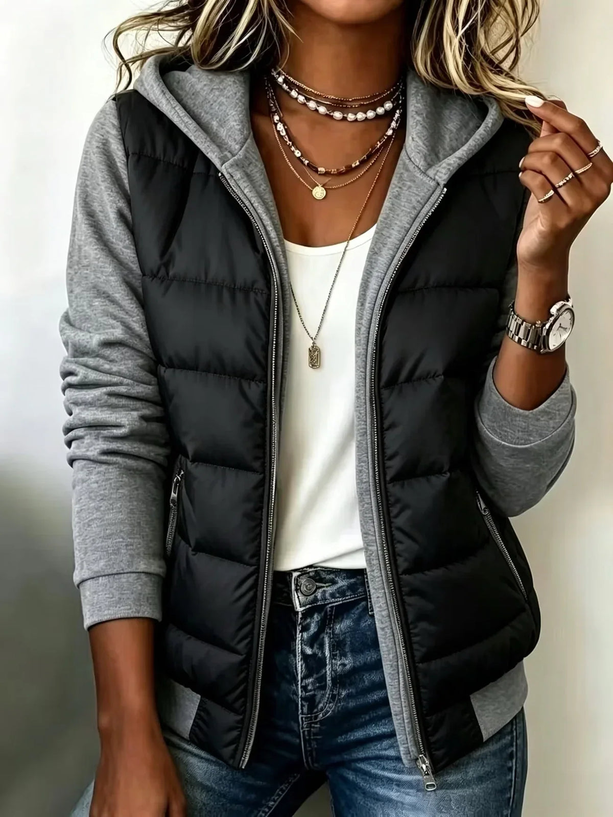 Elaine™ | Padded Jacket with Hood