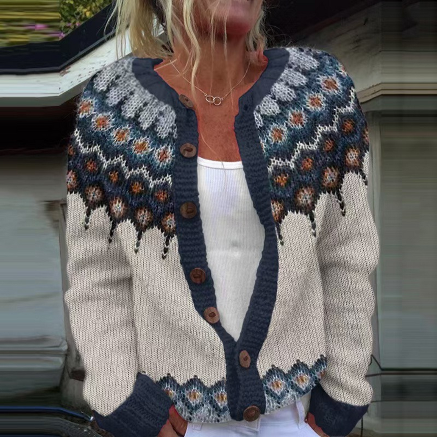 Lykke Folk Knit Cardigan