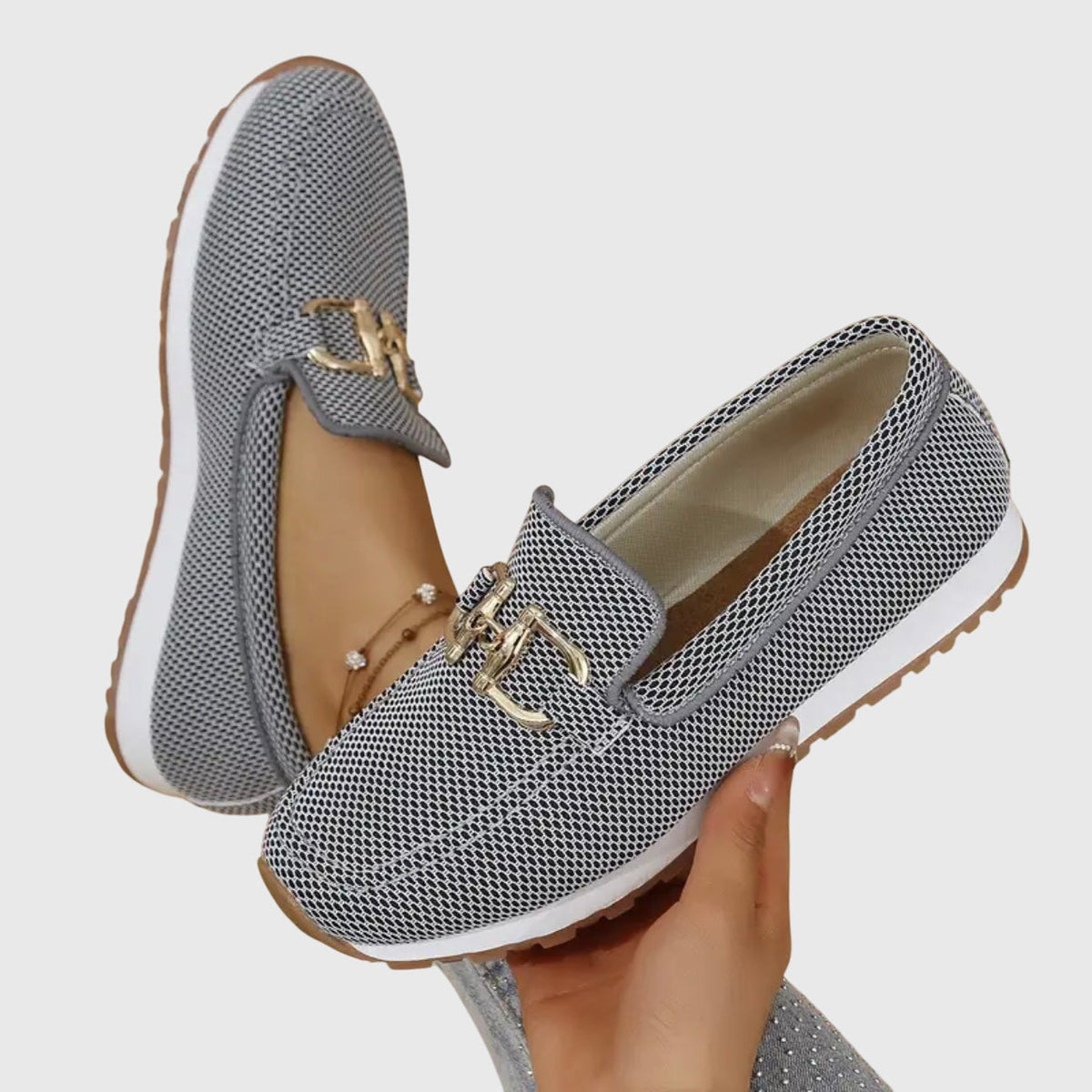 Laura | Comfort Gold Detail Loafer