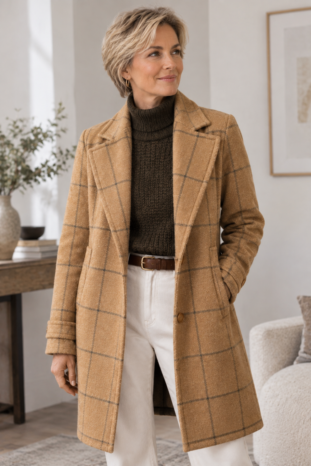 Kathleen™ | Elegant Plaid Winter Coat