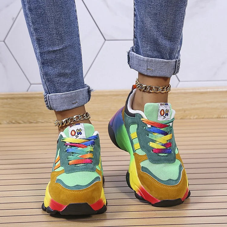 Isabel™ | Comfort Rainbow Sneaker