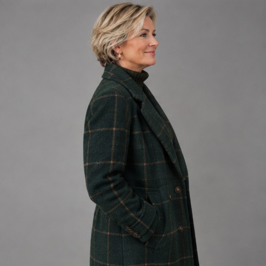Kathleen™ | Elegant Plaid Winter Coat