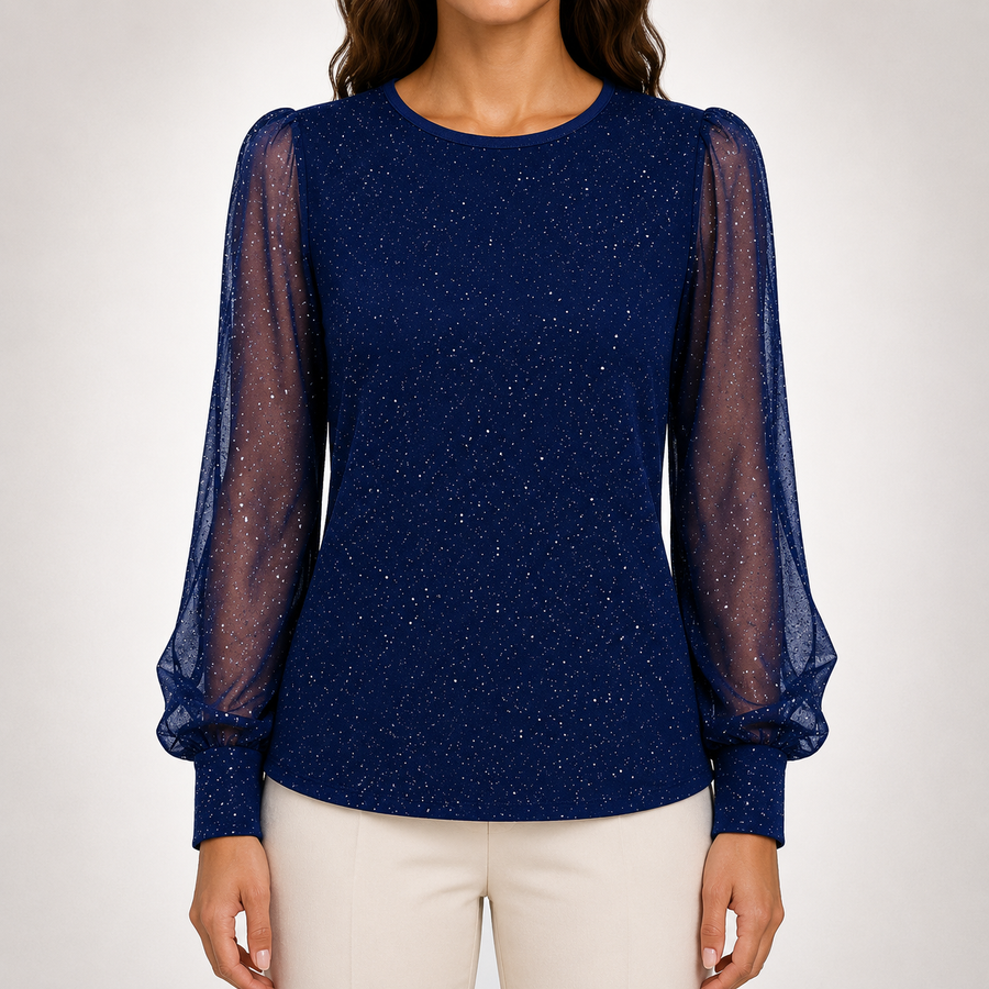 Evelyn | Elegant Shimmer Blouse