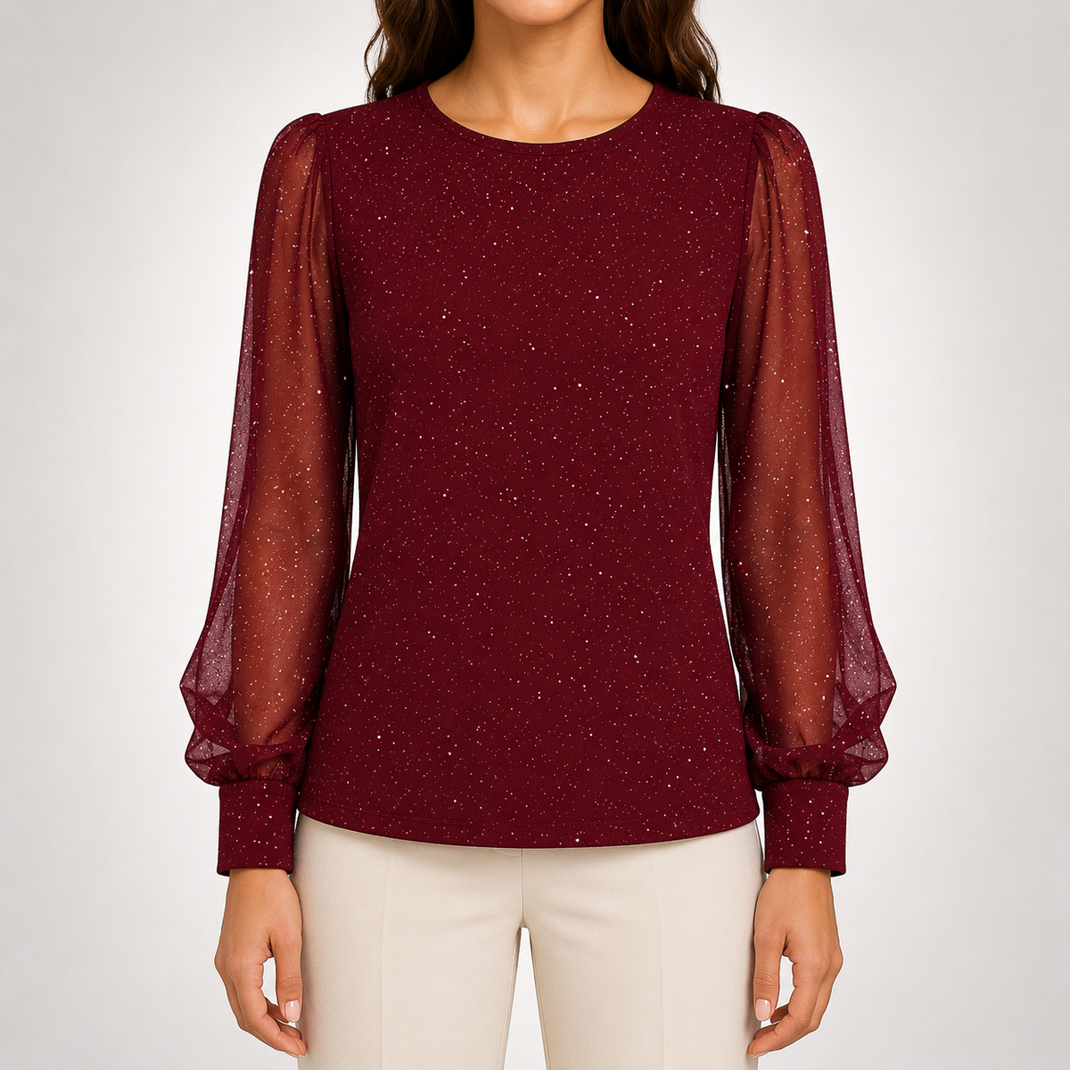 Evelyn | Elegant Shimmer Blouse