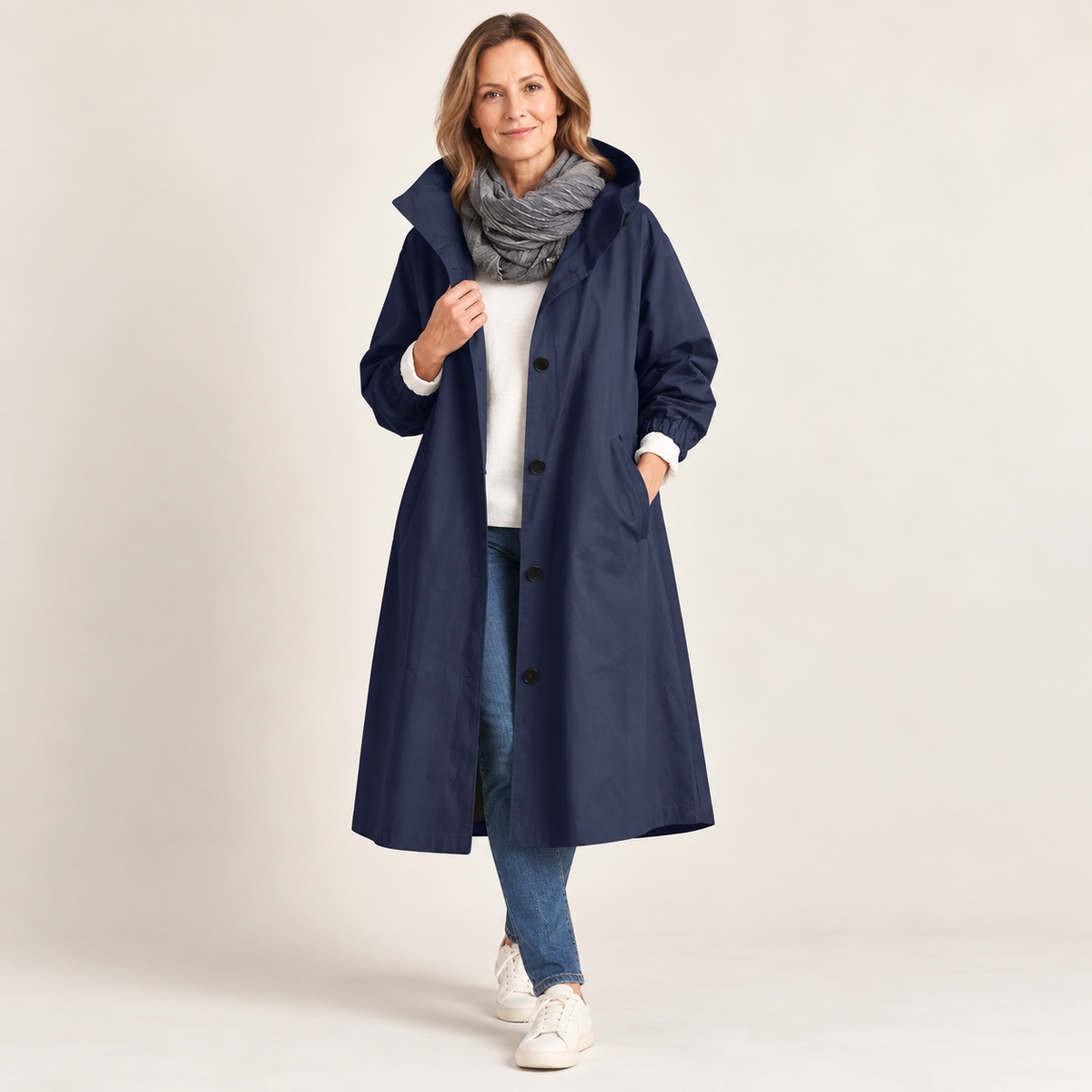 Gisèle™ | Elegant & Comfortable Hooded Trench