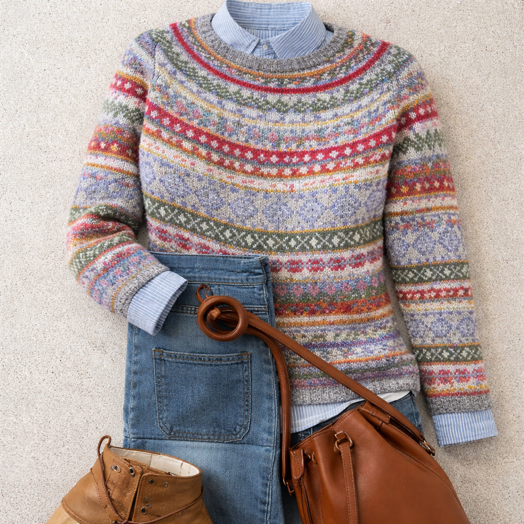 Hannah | Fair Isle Knit Sweater