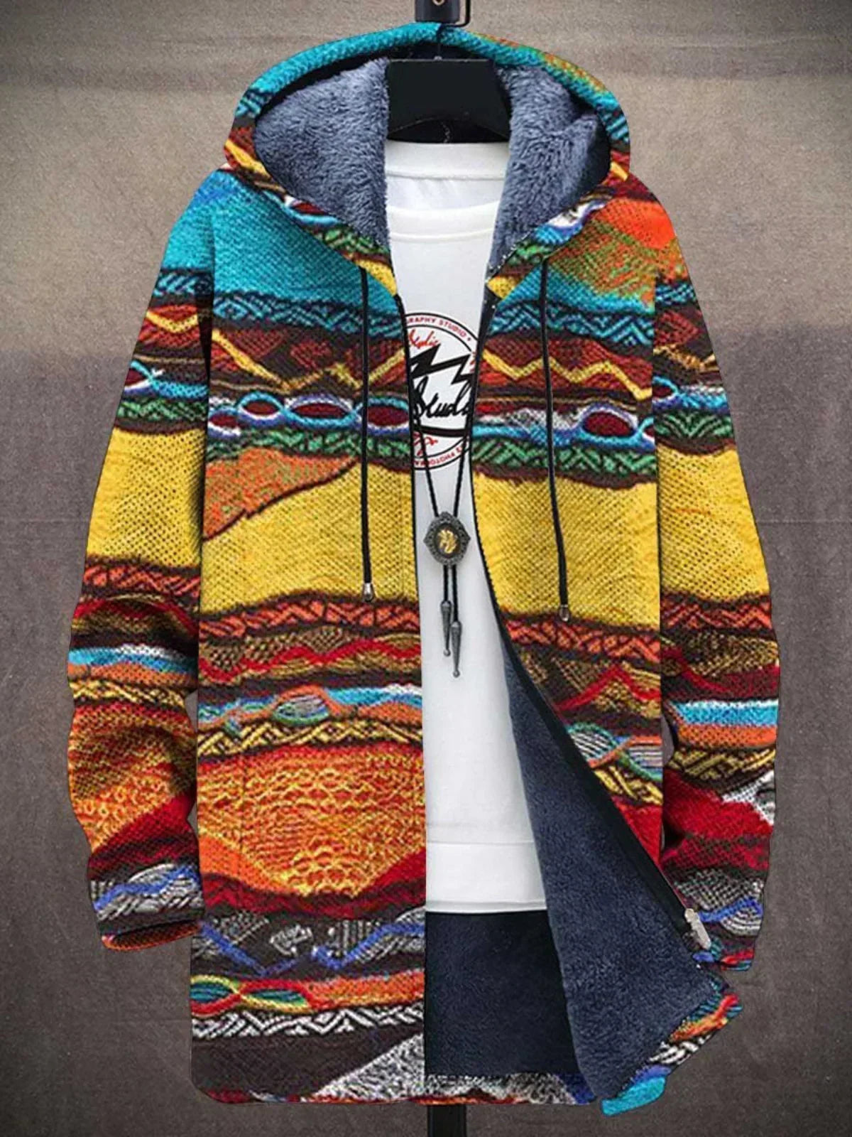 Cynthia™ | Cozy Artistic Hooded Cardigan