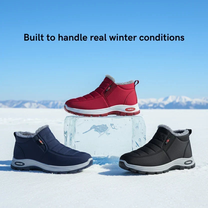 Gloria™ | Quilted Waterproof Slip-On Ankle Boots