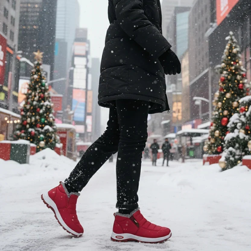 Gloria™ | Quilted Waterproof Slip-On Ankle Boots