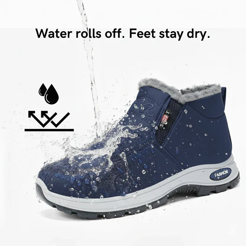 Gloria™ | Quilted Waterproof Slip-On Ankle Boots