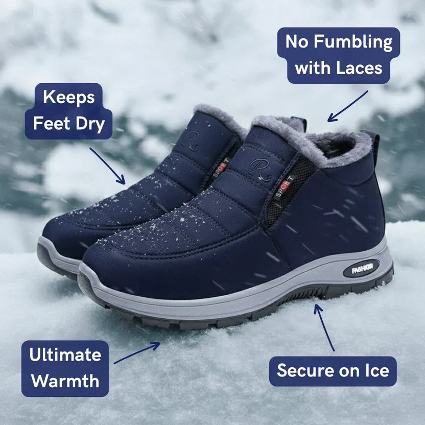 Gloria™ | Quilted Waterproof Slip-On Ankle Boots