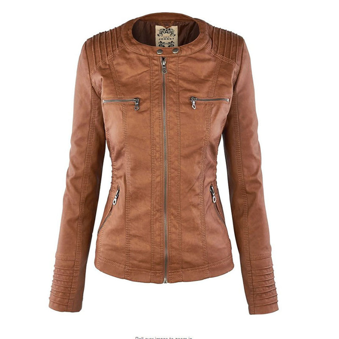 Grace™ | Elegant Hooded Moto Jacket
