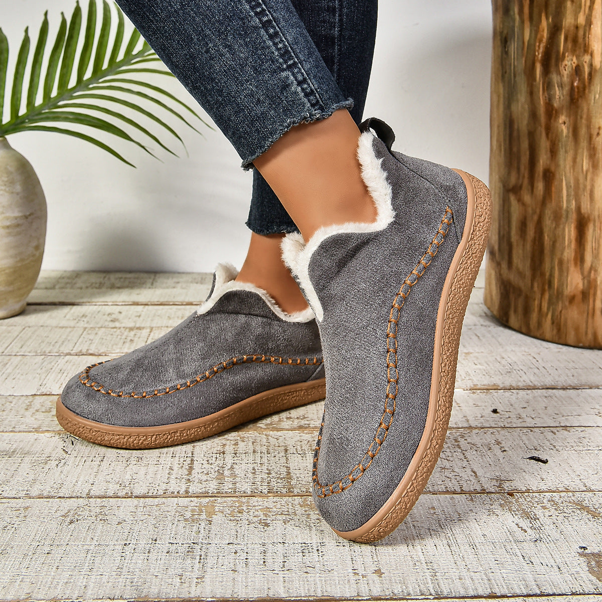 Leslie™ | Cozy Cushioned Non-Slip Bootie