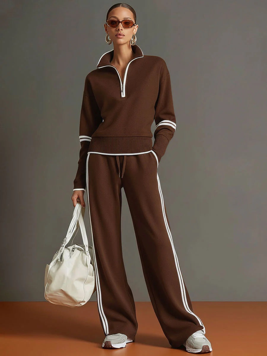 Sharon™ | Elegant Quarter-Zip Two Piece Set