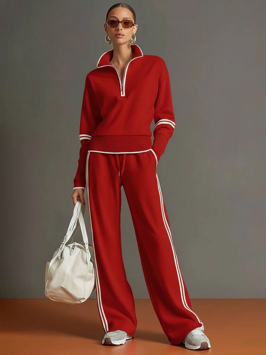 Sharon™ | Elegant Quarter-Zip Two Piece Set