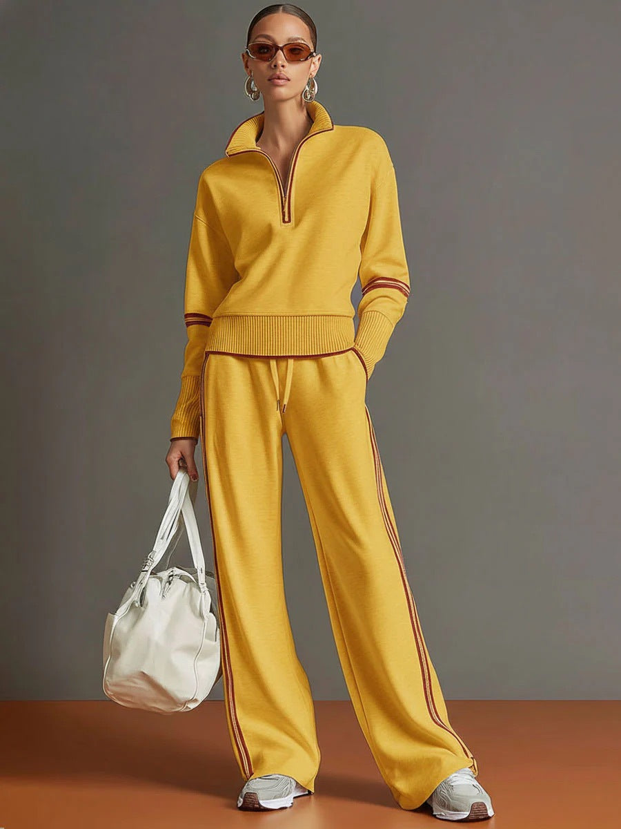 Sharon™ | Elegant Quarter-Zip Two Piece Set