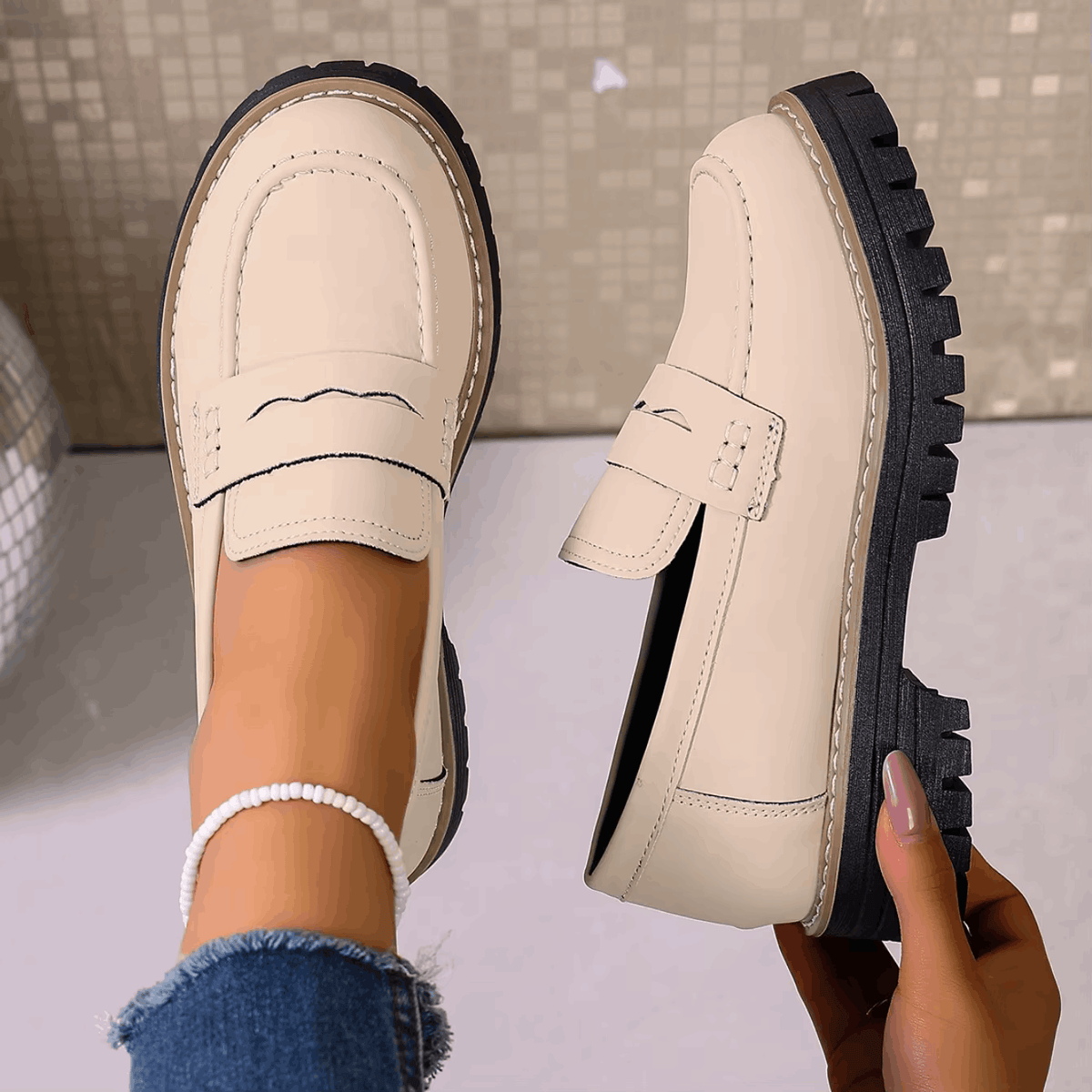 Elsa | Comfort Lug Sole Loafer